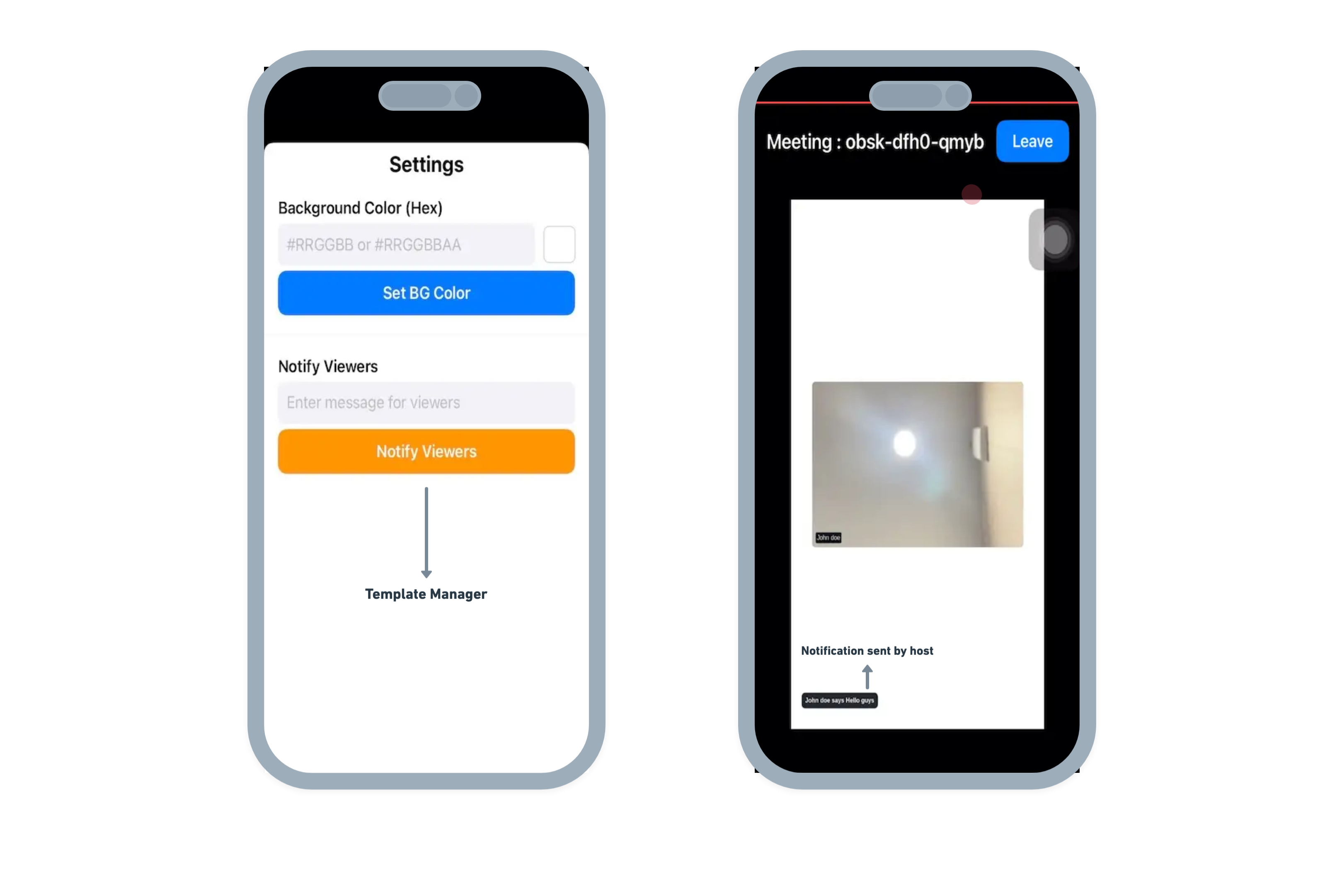 iOS Custom Template Example